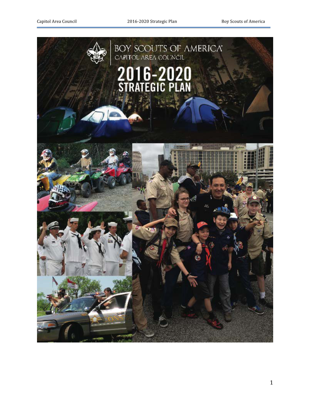 Capitol Area Council 2016-2020 Strategic Plan Boy Scouts of America