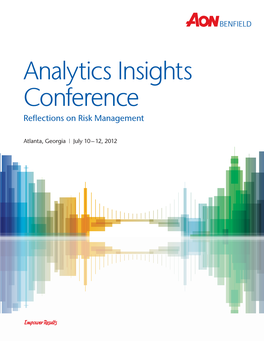 Analytics Insights Conference Reflections on Risk Management