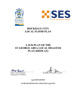 Rockdale City Local Flood Plan a Sub-Plan of the St George Area Local Disaster Plan