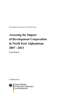 Assessing the Impact of Development Cooperation in North East Afghanistan 2007 - 2013