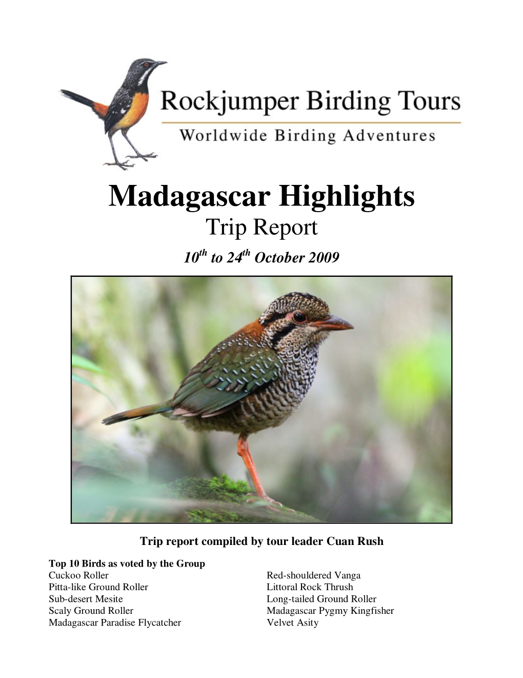 Madagascar Highlights Trip Report