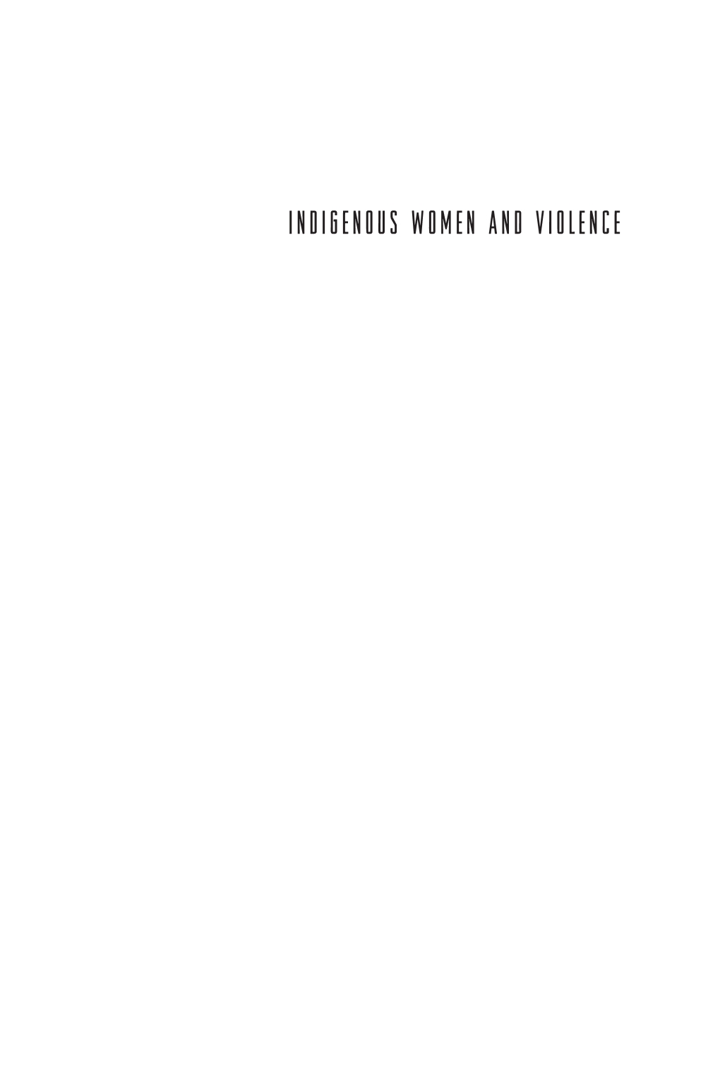Indigenous Women and Violence