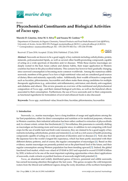 Phycochemical Constituents and Biological Activities of Fucus Spp