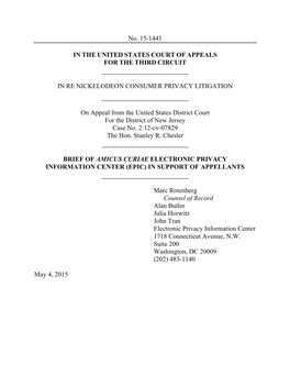 Amicus Curiae Brief in Support of Plaintiff-Appellants