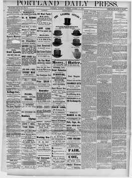 Portland Daily Press: October 10, 1878