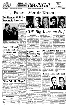 GOP Big Guns on K J. in 1958 and 1959 As Minority Leader