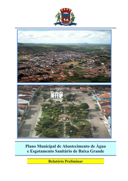 Plano Municipal De Abastecimento De Água E Esgotamento Sanitário De Baixa Grande
