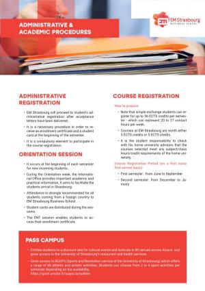 Administrative & Academic Procedures