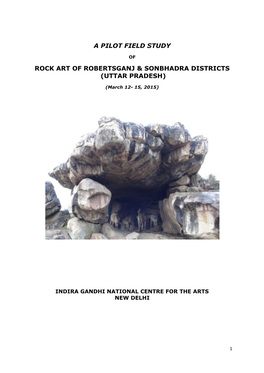 Rock Art of Robertsganj & Sonbhadra Districts (Uttar Pradesh)