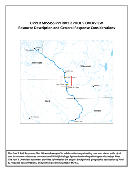 UPPER MISSISSIPPI RIVER POOL 9 OVERVIEW Resource Description and General Response Considerations