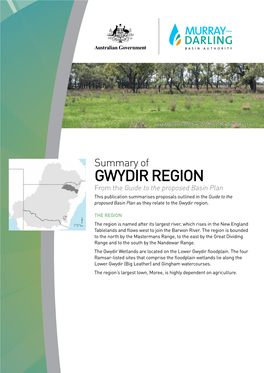 Gwydir Region