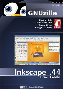 Gnuzilla Gnuzilla Magazin Za Popularizaciju Jun-Jul 2006 Slobodnog Softvera, GNU, Linux I *BSD Operativnih Sistema Uvodna Reč