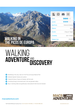 Breathaking in the Crisp, Clean Air in the Picos De Europa National Park