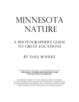 Minnesota Nature Photography Club