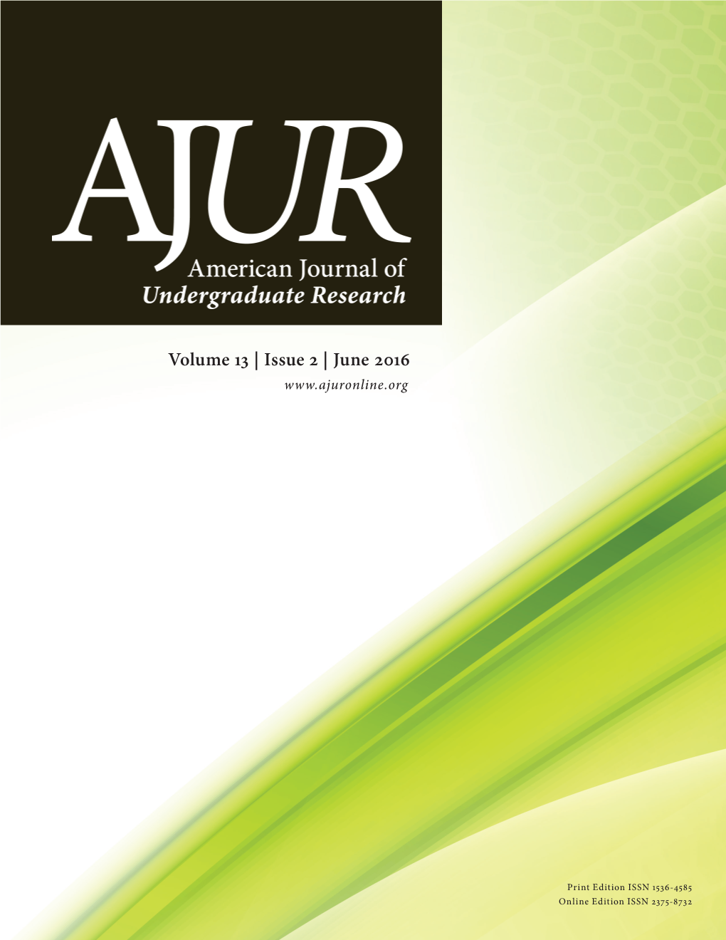 AJUR Volume 13 Issue 2 (June 2016)