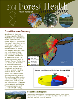 2014 Forest Health Highlights New Jersey
