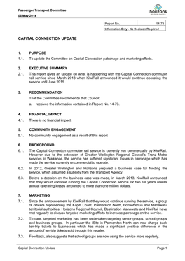 Passenger Transport Committee 06 May 2014