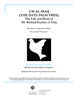UM AL-IRAQ (THE DATE PALM TREE) the Life and Work of Dr