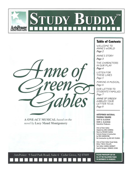 Study Budy Anne of Green Gables