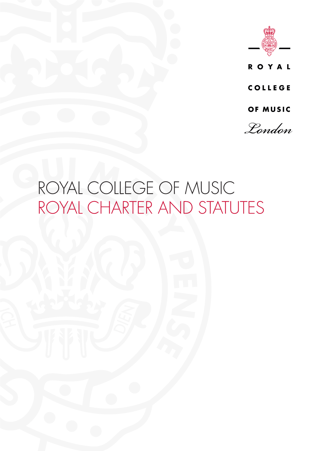 Royal Charter and Statutes