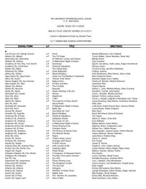 Participation List 2015(1).Xlsx