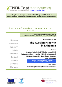 The Russian Minority in Lithuania