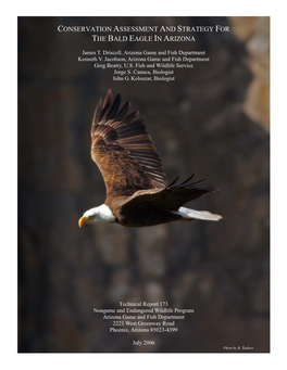 Conservation Assessment and Strategy for the Bald Eagle in Arizona