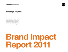 Brand Impact Report 2011 1 Brand Impact Report 2011