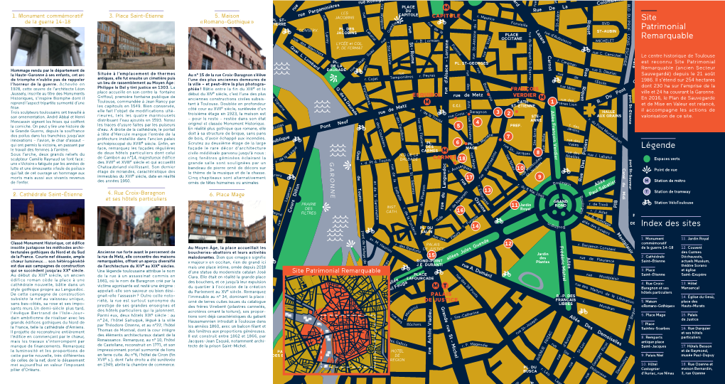 Légende Index Des Sites Site Patrimonial