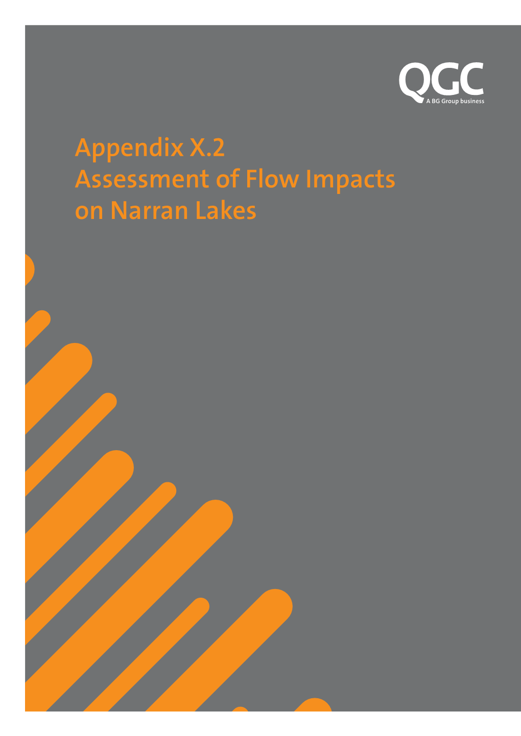 Appendix X.2 Assessment of Flow Impacts on Narran Lakes