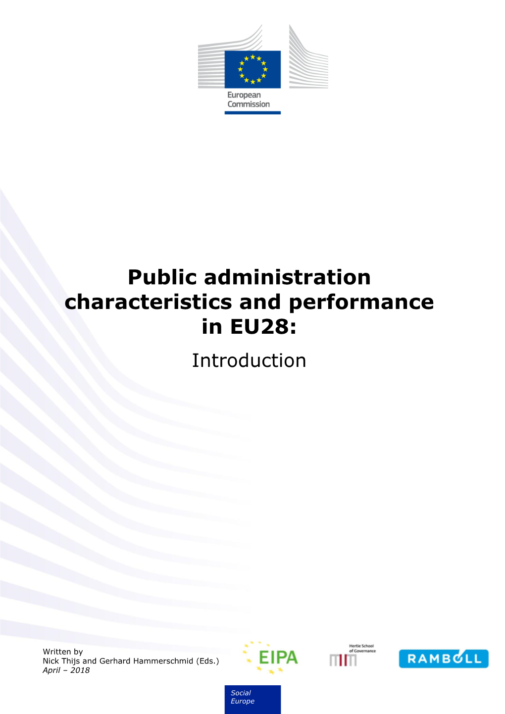 Public Administration Characteristics and Performance in EU28: Introduction