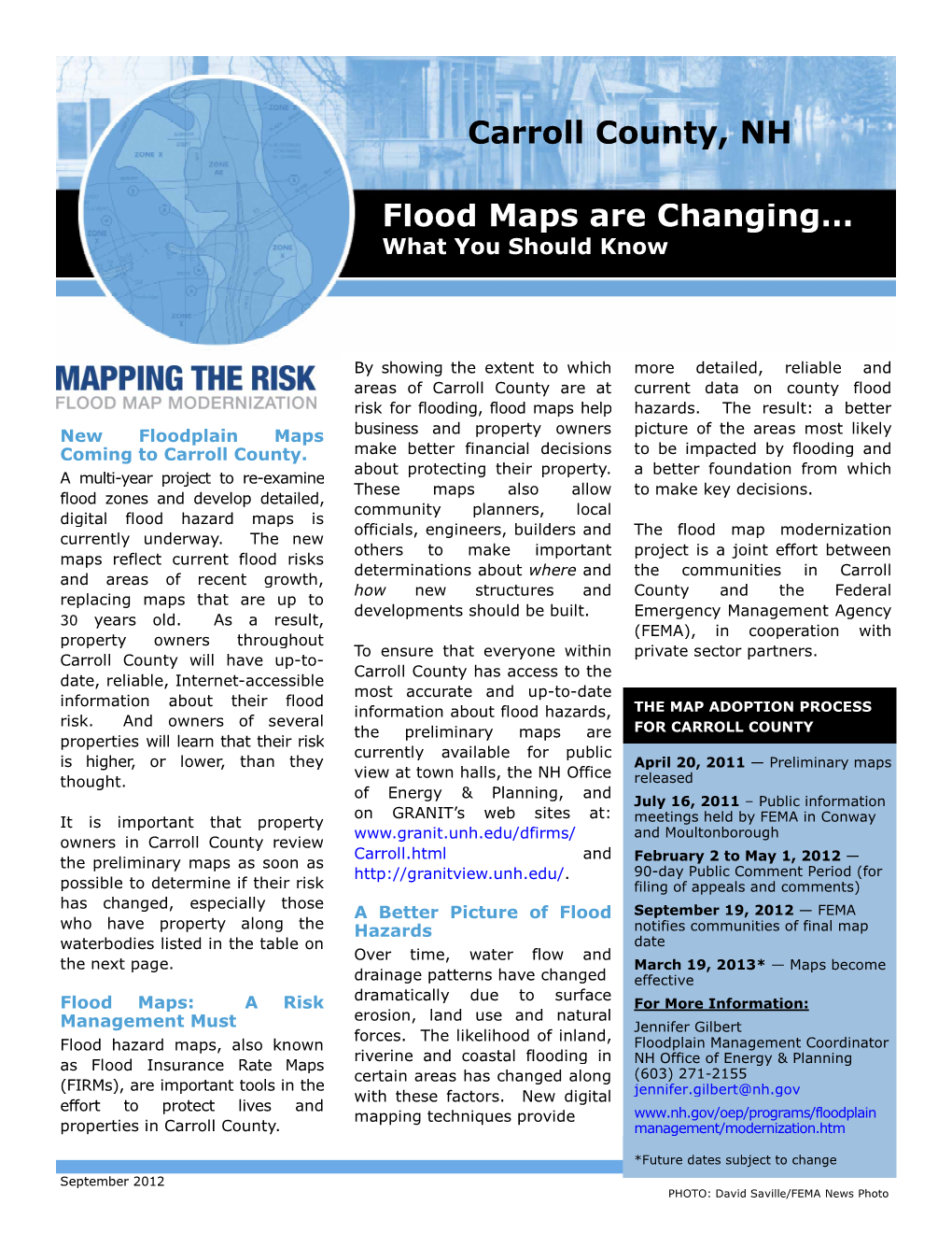 Flood Maps Are Changing… Carroll County, NH
