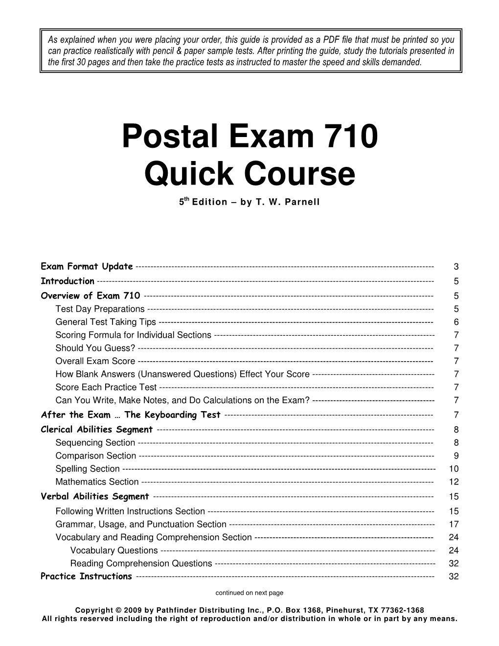 Postal Exam 710 Quick Course 5Th Edition – by T