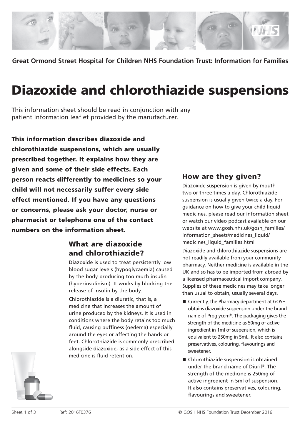 Diazoxide and Chlorothiazide Suspensions