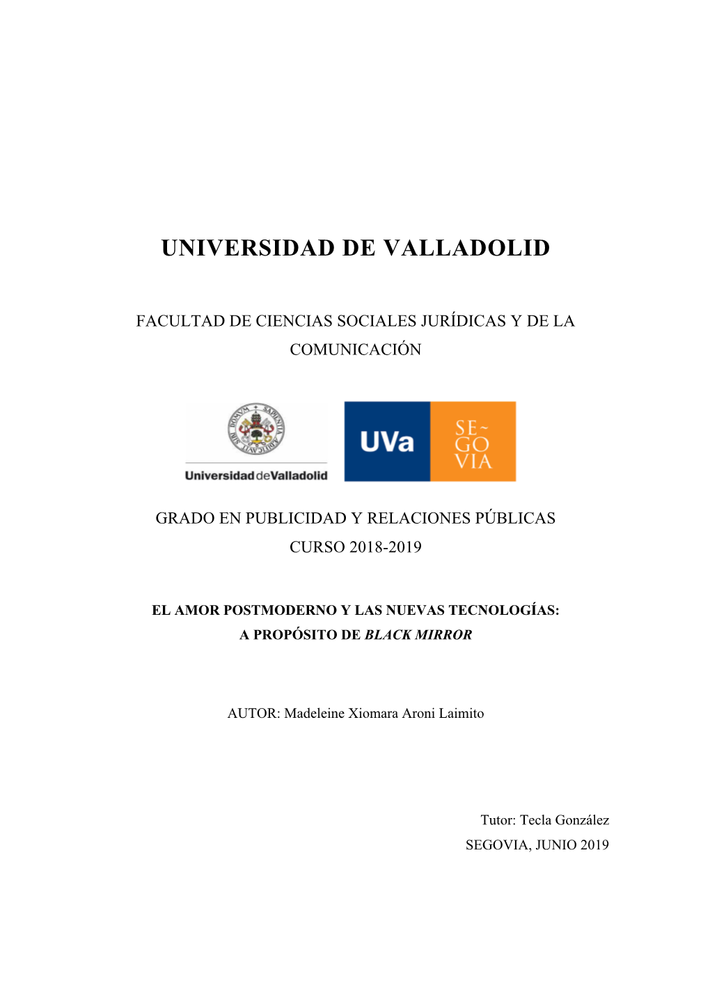 Universidad De Valladolid