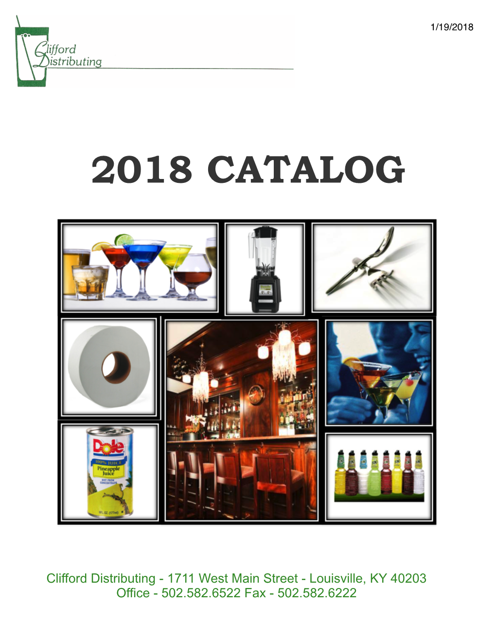 2018 Catalog