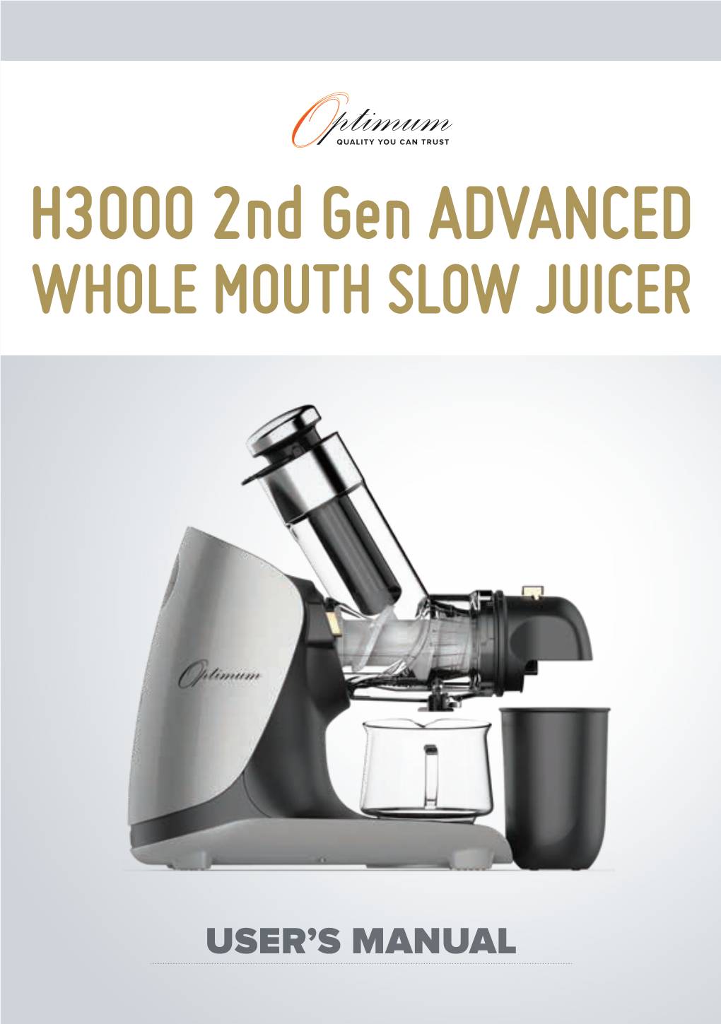 H3000 2Nd Gen ADVANCED WHOLE MOUTH SLOW JUICER
