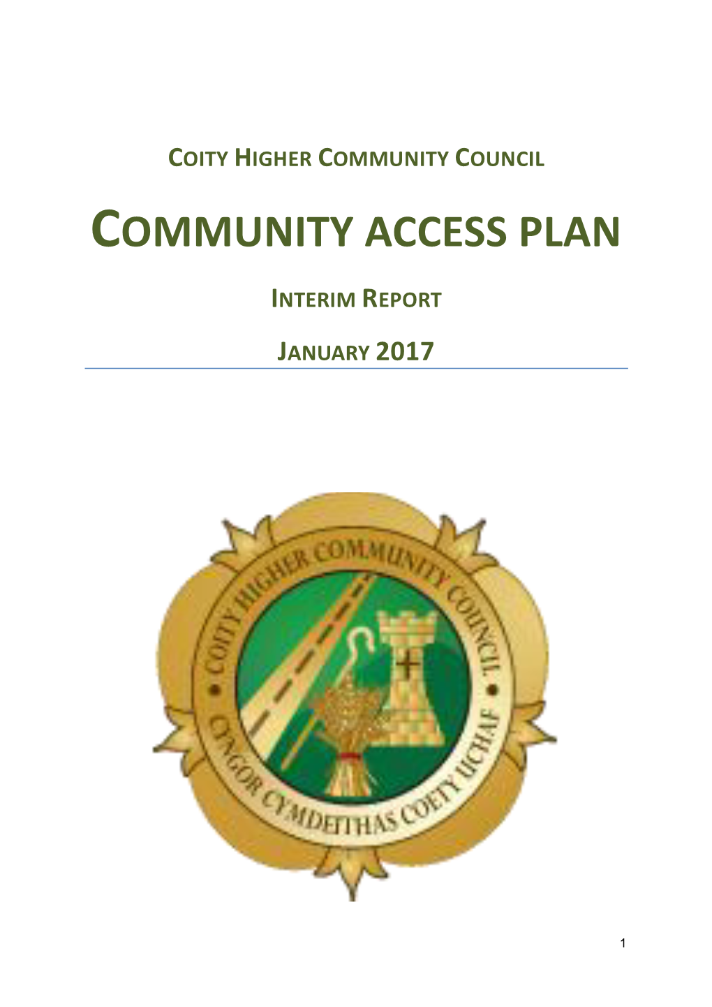 Coychurch Village Community Access Plan