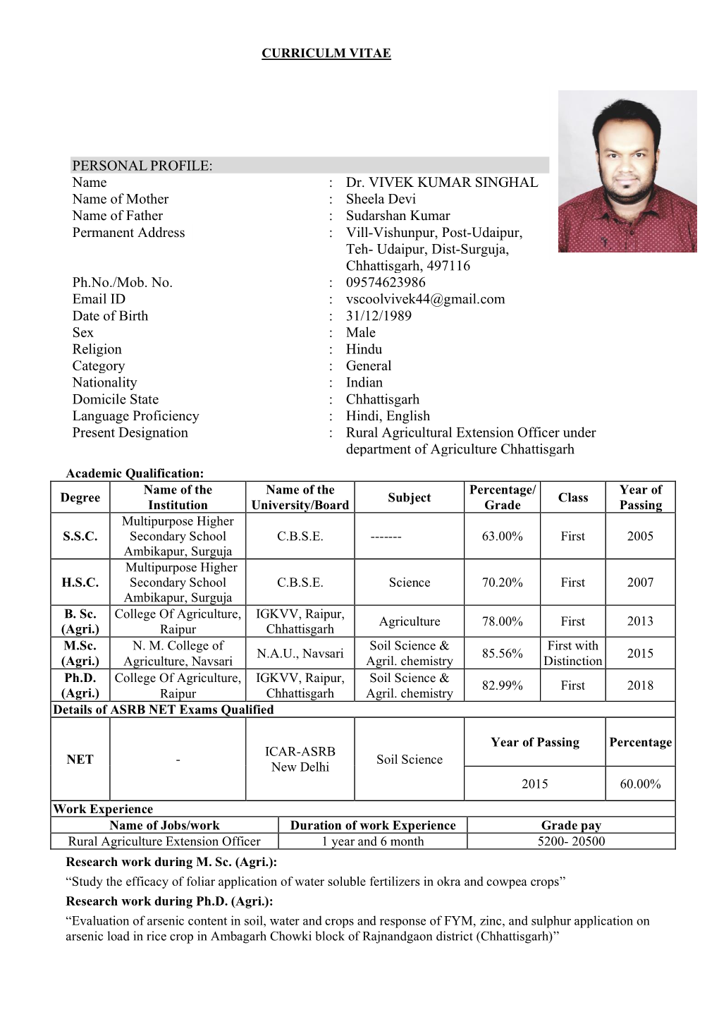 Uploaded Resume