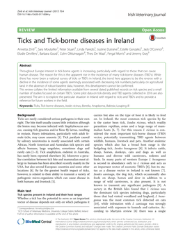 Ticks and Tick-Borne Diseases in Ireland