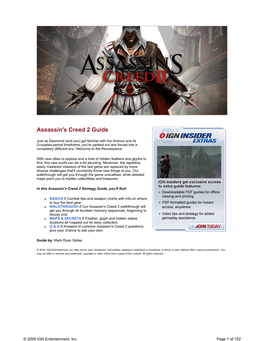 Assassin's Creed 2 Guide