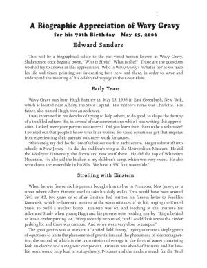 Wavy Gravy for His 70Th Birthday May 15, 2006
