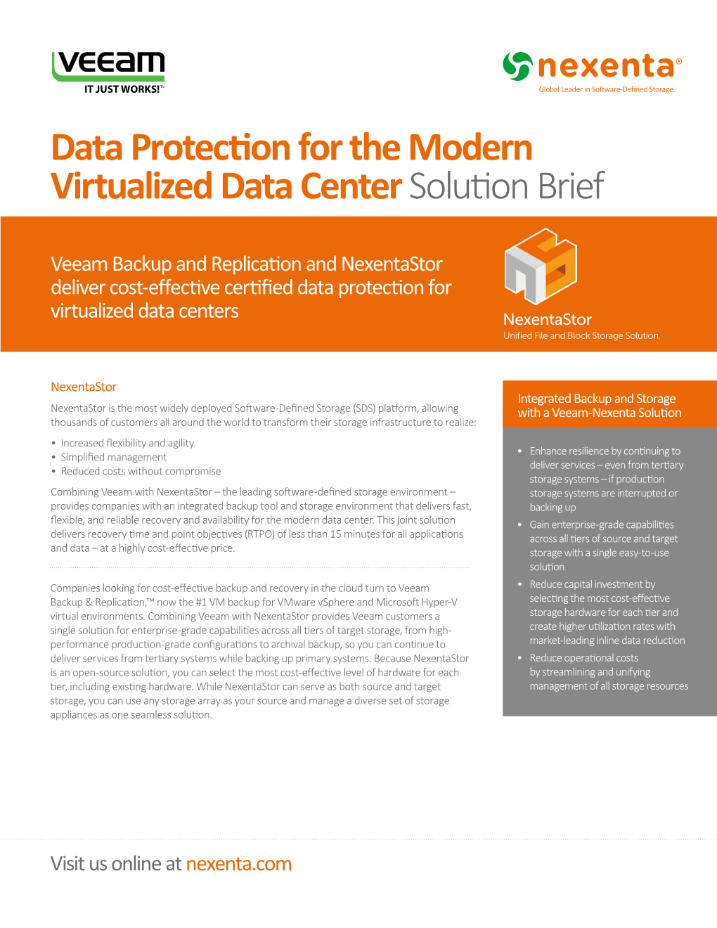Data Protection for the Modern Virtualized Data Center Solution Brief