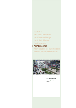 Bus Rapid Transit Planning Guide