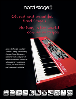 Oh Red and Beautiful Nord Stage 2 Nothing in the World Compares to You