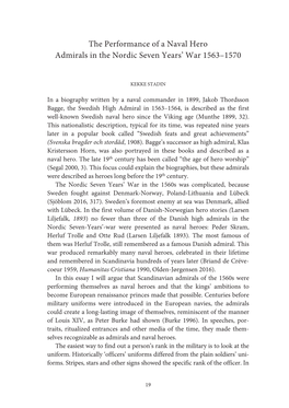 The Performance of a Naval Hero Admirals in the Nordic Seven Years’ War 1563–1570