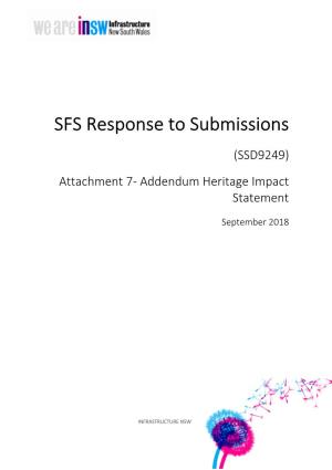 SFS Response to Submissions