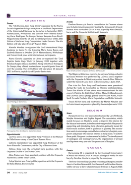“5Th Buenos Aires Harp Week” Organized by the Nueva Escuela