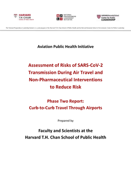 Assessment of Risks of SARS-Cov-2 Transmission During Air Travel and Non-Pharmaceutical Interventions to Reduce Risk