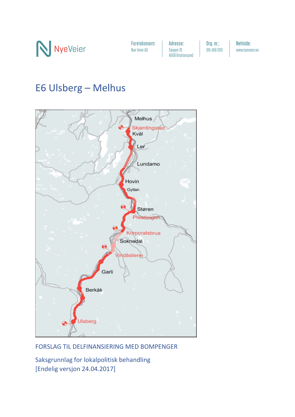 E6 Ulsberg – Melhus